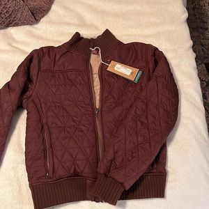 PRANA JACKET SIZE SMALL - PRANA Diva Bomber Jacket - Wedged Wood color